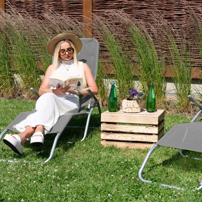 ​​​​​​​Záhradné lehátko SPRINGOS GC0016