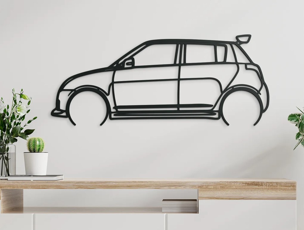 drevko Obraz Suzuki Swift 08 Rozmer obrazu: 36 x 86 cm, Farba dekorácie: Čierna