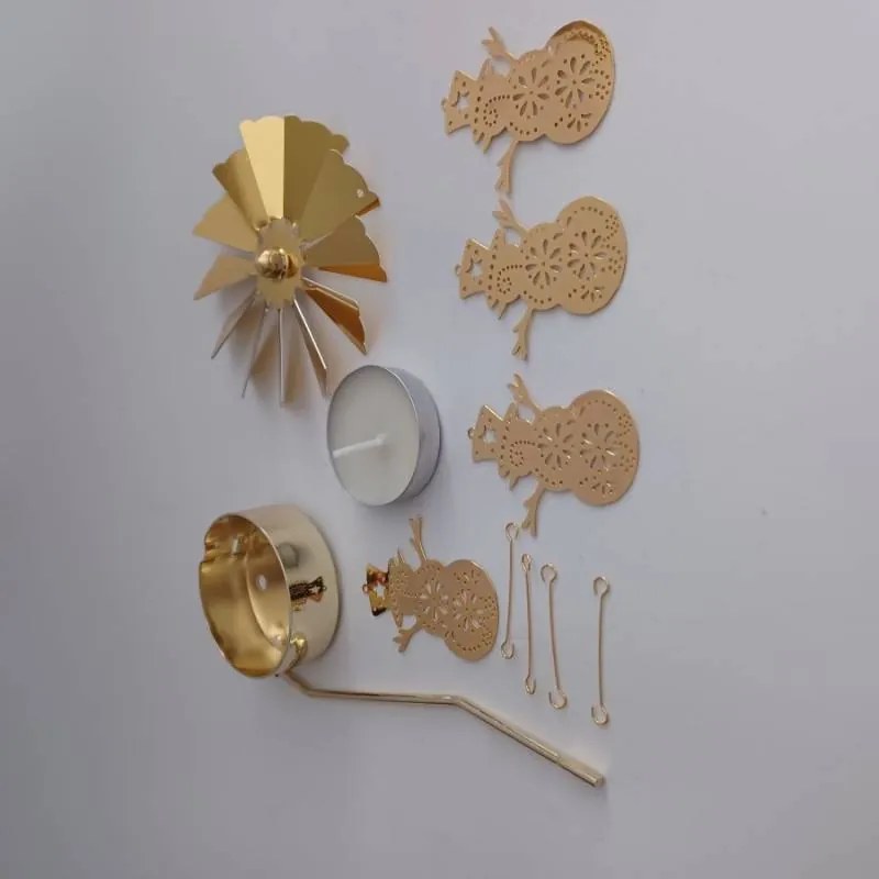 DECOLED Andělské zvonění, 8 x 13 cm, sněhuláci, zlaté