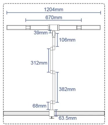 LED Stmievateľná flexibilná stolná lampa LED/36W/230V 3000-6500K CRI 92 čierna