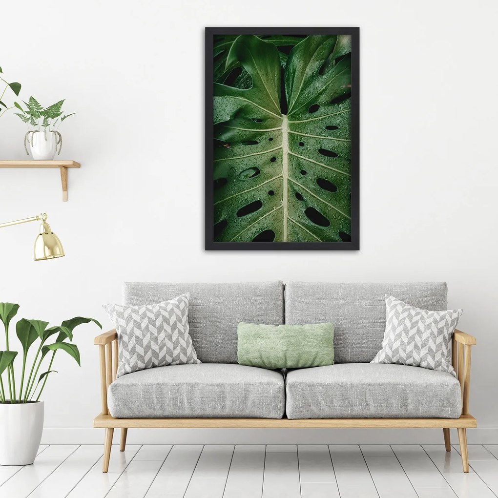 Gario Plagát List ikonickej monstery Farba rámu: Bez rámu, Rozmery: 20 x 30 cm