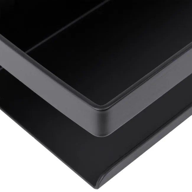 Nástenná polica MEGARA čierna