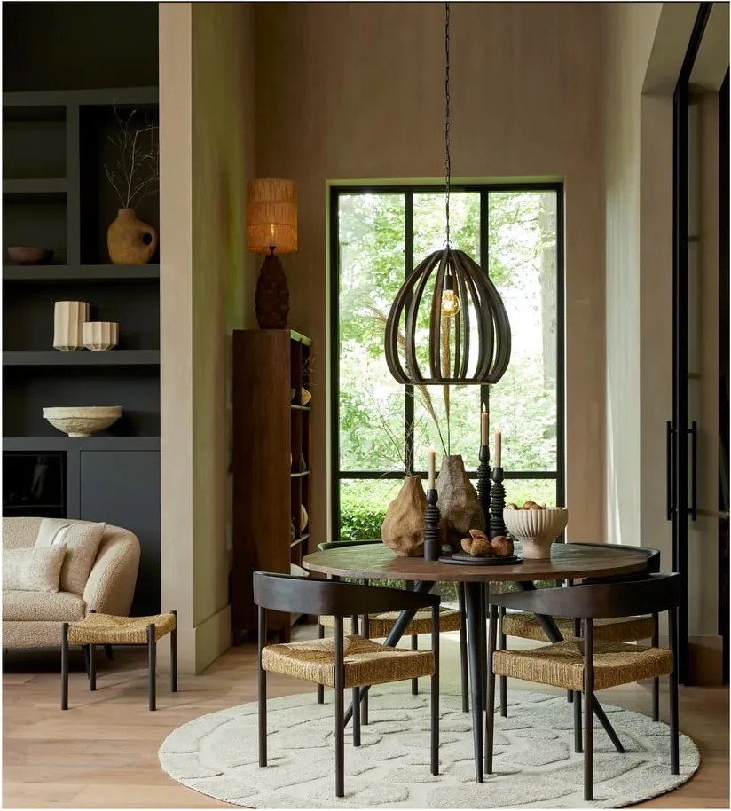 Knižnica z mangového dreva v prírodnej farbe 95x190 cm Sondrio – Light & Living