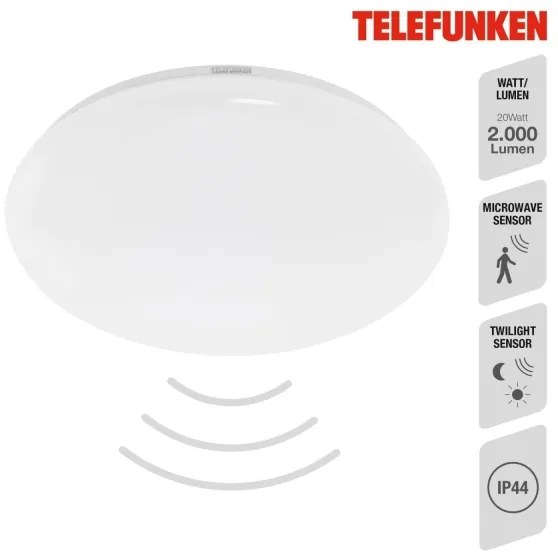 Telefunken 601306TF - LED Kúpeľňové stropné svietidlo LED/20W/230V pr. 40 cm