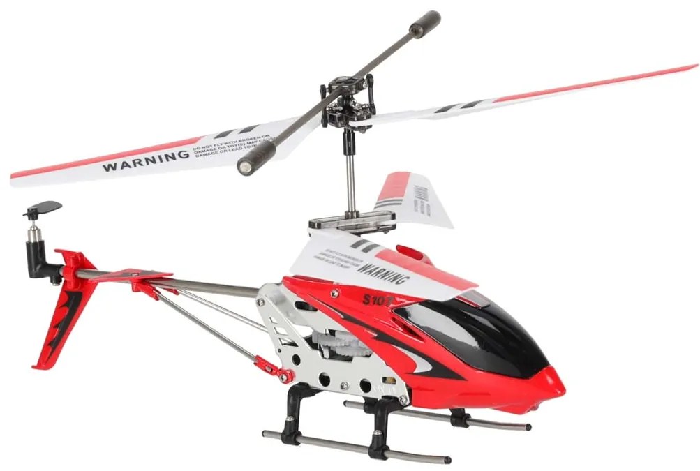 KIK RC vrtuľník Syma S107G Metal Series - hliníkový rám, gyroskop, červený, diaľkovo ovládaný