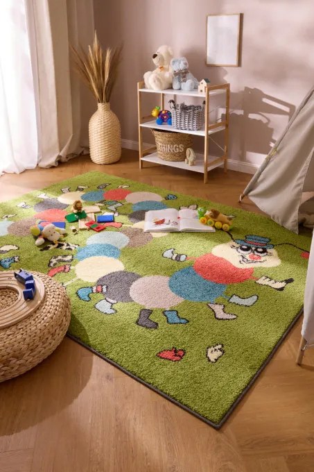 Detský koberec Funky Top Ivo zelený