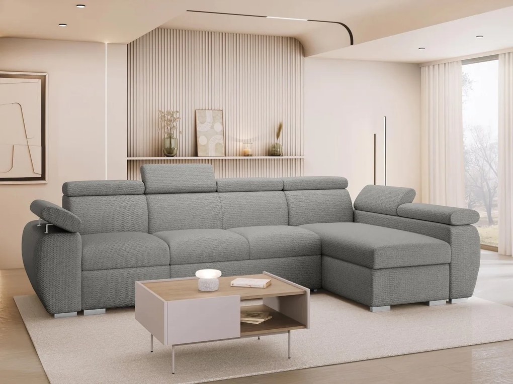 Rohová rozkladacia pohovka Giza LCP, Strana: Pravá - 1p(65)+2r+LCp, Dostupné poťahy: Aragon 20