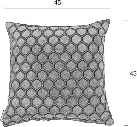 Žltý vankúš s výplňou Zuiver Monty, 45 × 45 cm