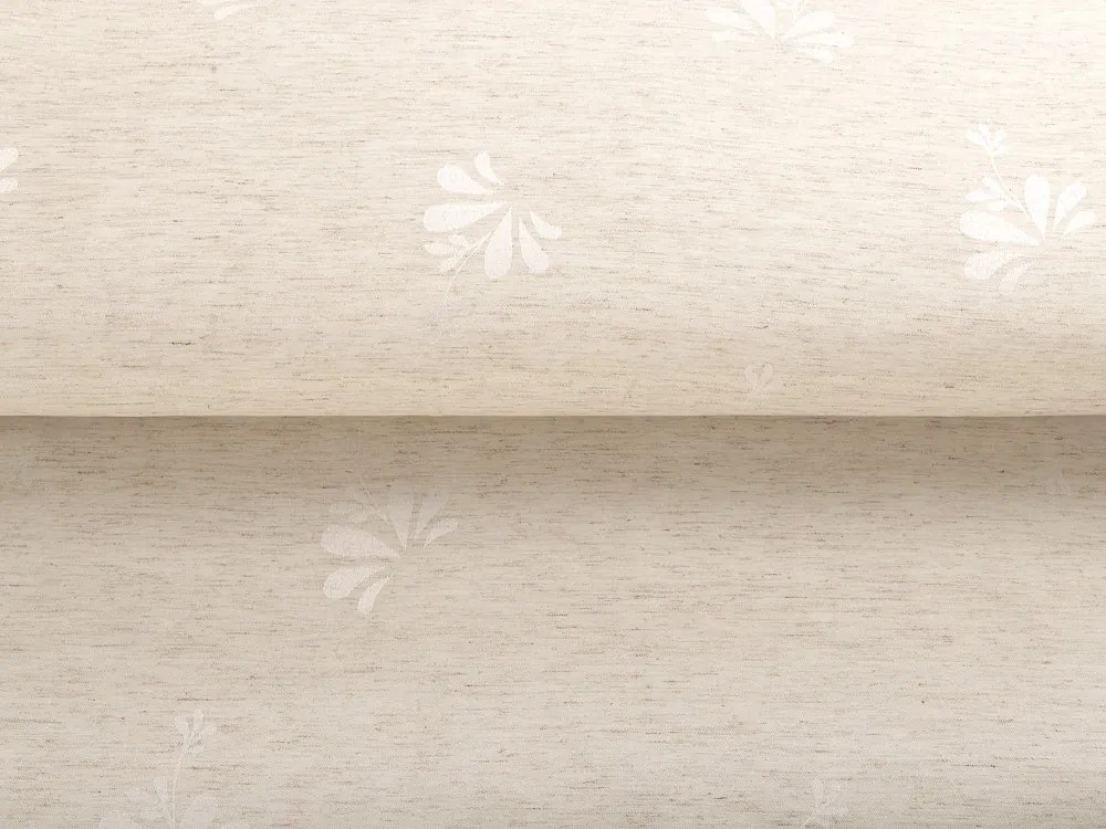 Biante Teflónový oválny obrus TF-076 Kvetinový ornament na režnom 60x100 cm