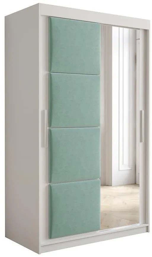 Skriňa Tapi 120 Biely/Pistácie