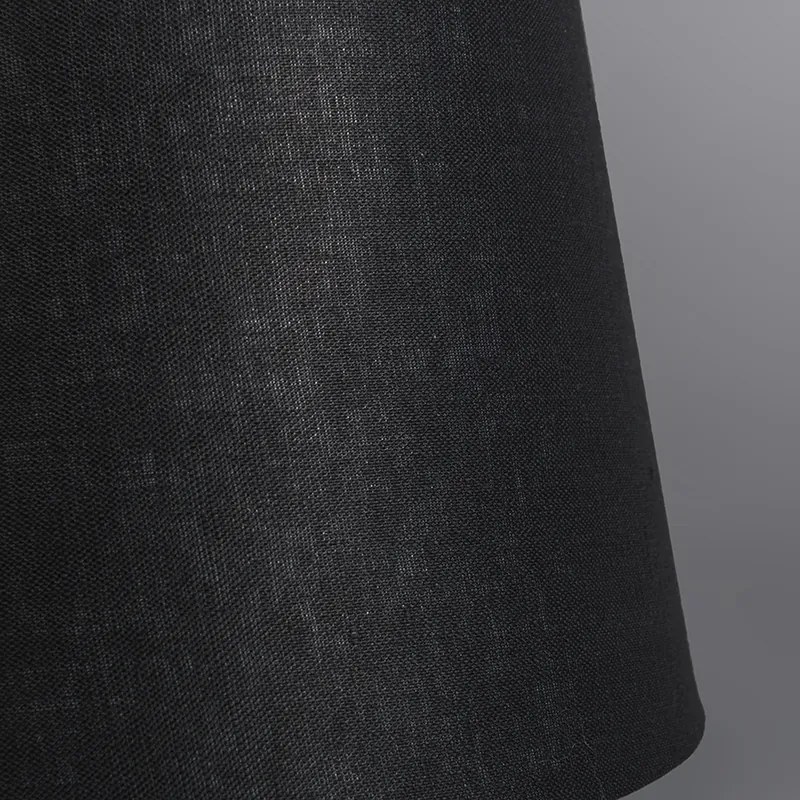 Ľanové tienidlo čierne 25/16