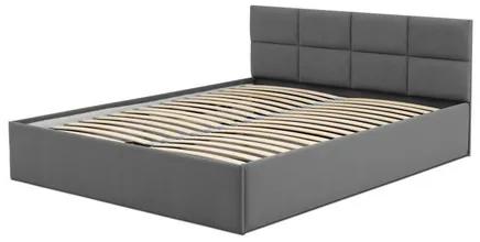 Čalúnená posteľ MONOS bez matraca rozmer 140x200 cm Namornícka modrá