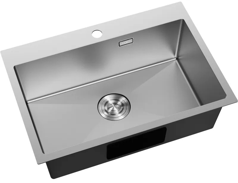 Mexen Solix, 1-komorový nerezový drez 650 x 450 mm, brúsená oceľ, 6403651000-01