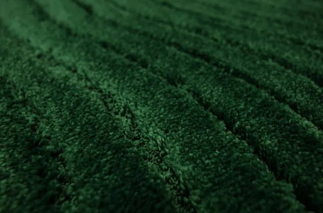 Kúpeľňový koberček Sara fľaškovo zelený, vlny