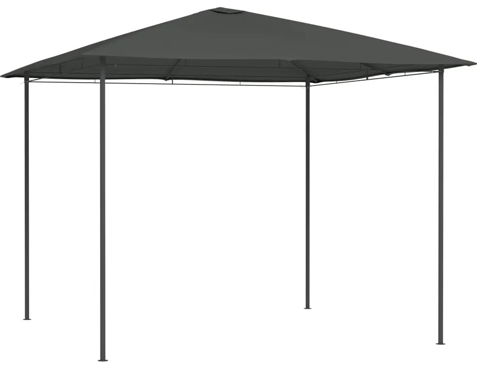 vidaXL Altánok 3x3x2,6 m antracitový 160 g/m²