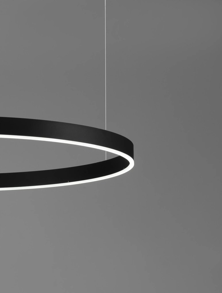 Novaluce LED luster Motif 23 Farba: Čierna, Teplota svetla: 3000K, Verzia: 120