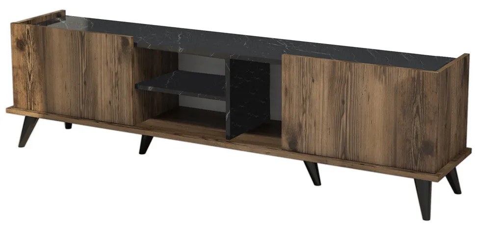 TV stolík Elegante Walnut Black