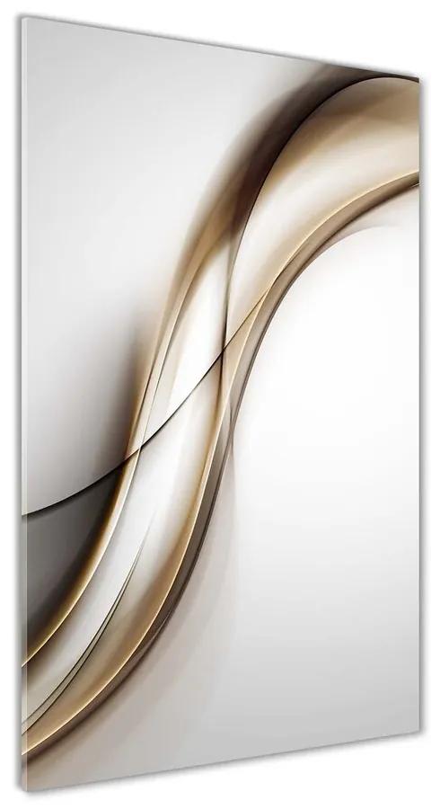 Moderný akrylový fotoobraz Hnedá vlna pl-oa-70x140-f-85720203