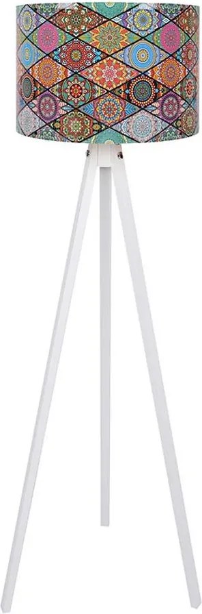 Stojacia lampa AYD 1xE27/60W/230V pestrofarebná/biela