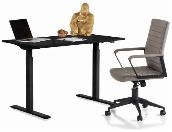 Office Smart písací stôl 120x70 cm čierny
