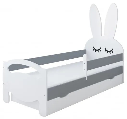 Detská posteľ BUNNY, sivá