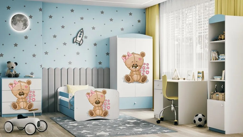 Komoda Babydreams 80 cm medvedík modrá