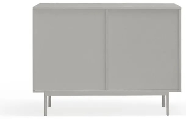 Nízka komoda v dekore duba v sivo-prírodnej farbe 108x80 cm Sierra – Teulat