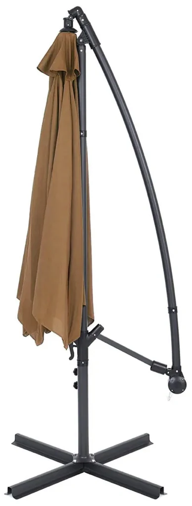 Závesný slnečník 2,7 m, Khaki