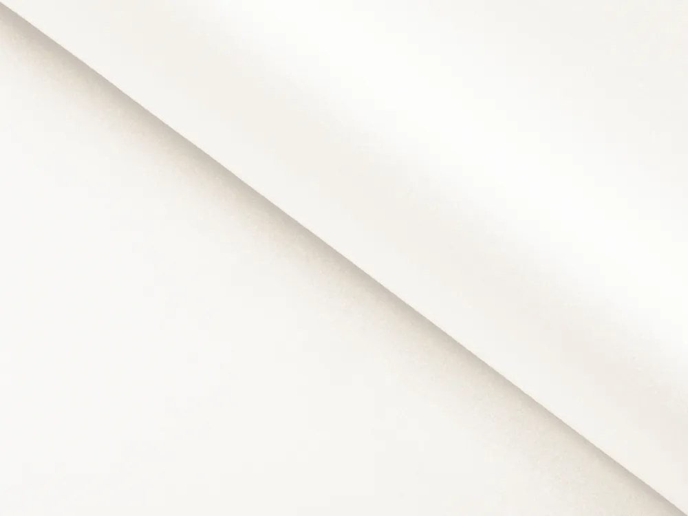 Biante Saténový behúň na stôl polyesterový Satén LUX-052 Smotanovo biely 20x180 cm