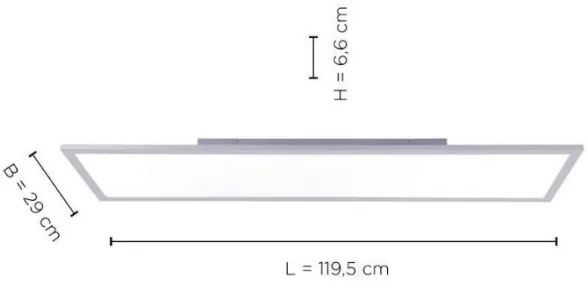 Leuchten Direkt 14753-21 - LED Prisadený panel FLAT LED/22W/230V