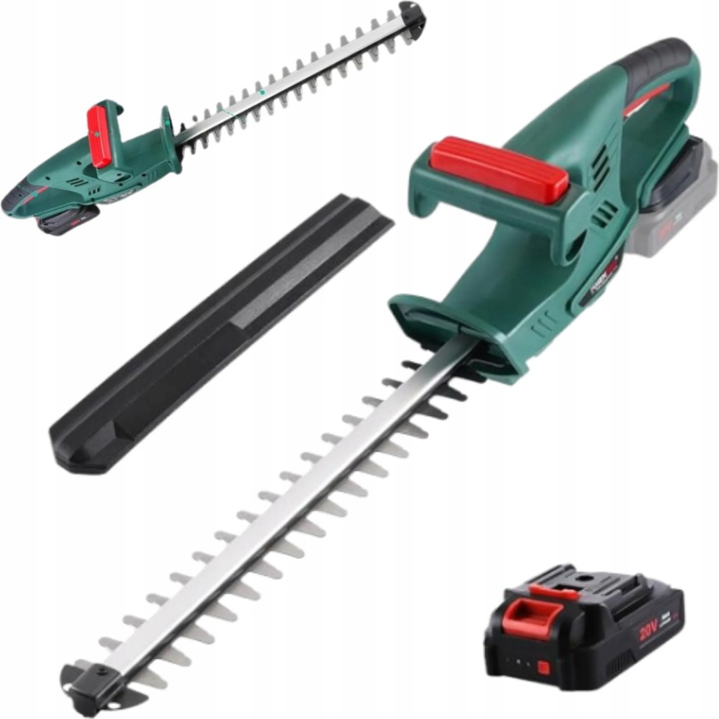 Akumulátorové nožnice na živý plot Kríky Čepeľ 45 cm 2 x Akumulátor 20 V