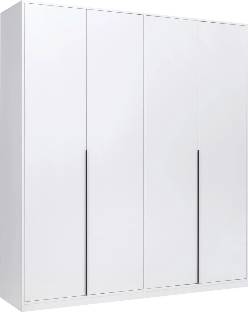 XXXLutz SKRIŇA S OTOČNÝMI DVERAMI, biela, 185/211/53 cm P & B - Skrine - 000885001605