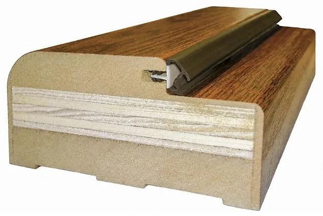 Pevná zárubňa pre interiérové vchodové  dvere 80P  dub zlatý