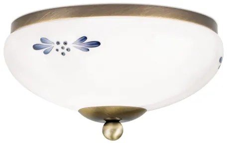 Orion DL 7-672 - Stropné svietidlo LANDHAUS 1xE27/60W/230V pr. 21 cm bronz/biela