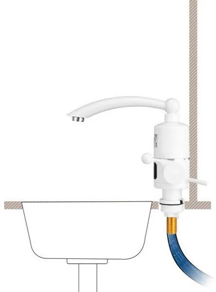 Vekr 24063 Stojanková LCD prietoková batéria s elektrickým ohrevom vody 3000W