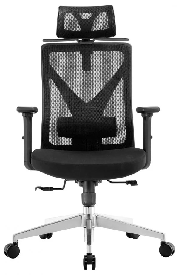 Kancelárska ergonomická stolička Neoseat JERROD — čierna, nosnosť 150 kg