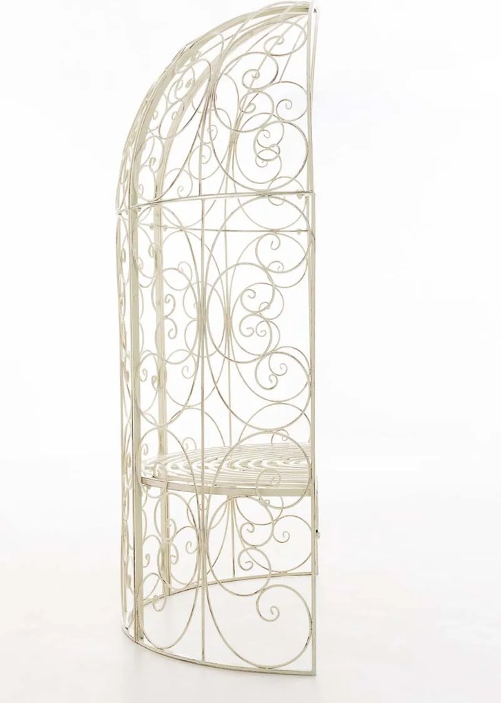 Oblúk na ruže Rosie s lavičkami - Krémová antik