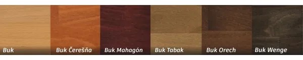 TEXPOL Jednolôžková posteľ z masívu NIKOLETA - plné čelo Veľkosť: 220 x 100 cm, Materiál: BUK morenie čerešňa