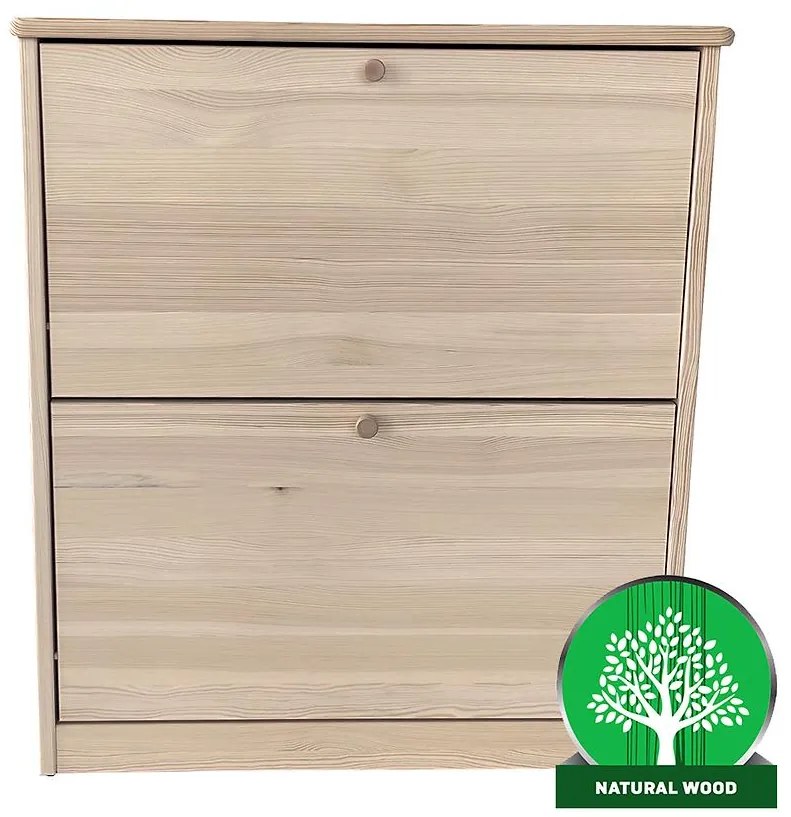 Skrinka na topánky 2 zás. R21 borovica