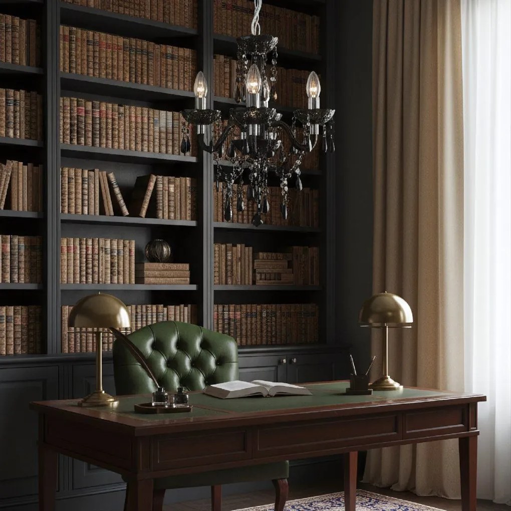 Toolight Toolight, stropné svietidlo 3xE14, EBT005-3CP, čierna, OSW-01240