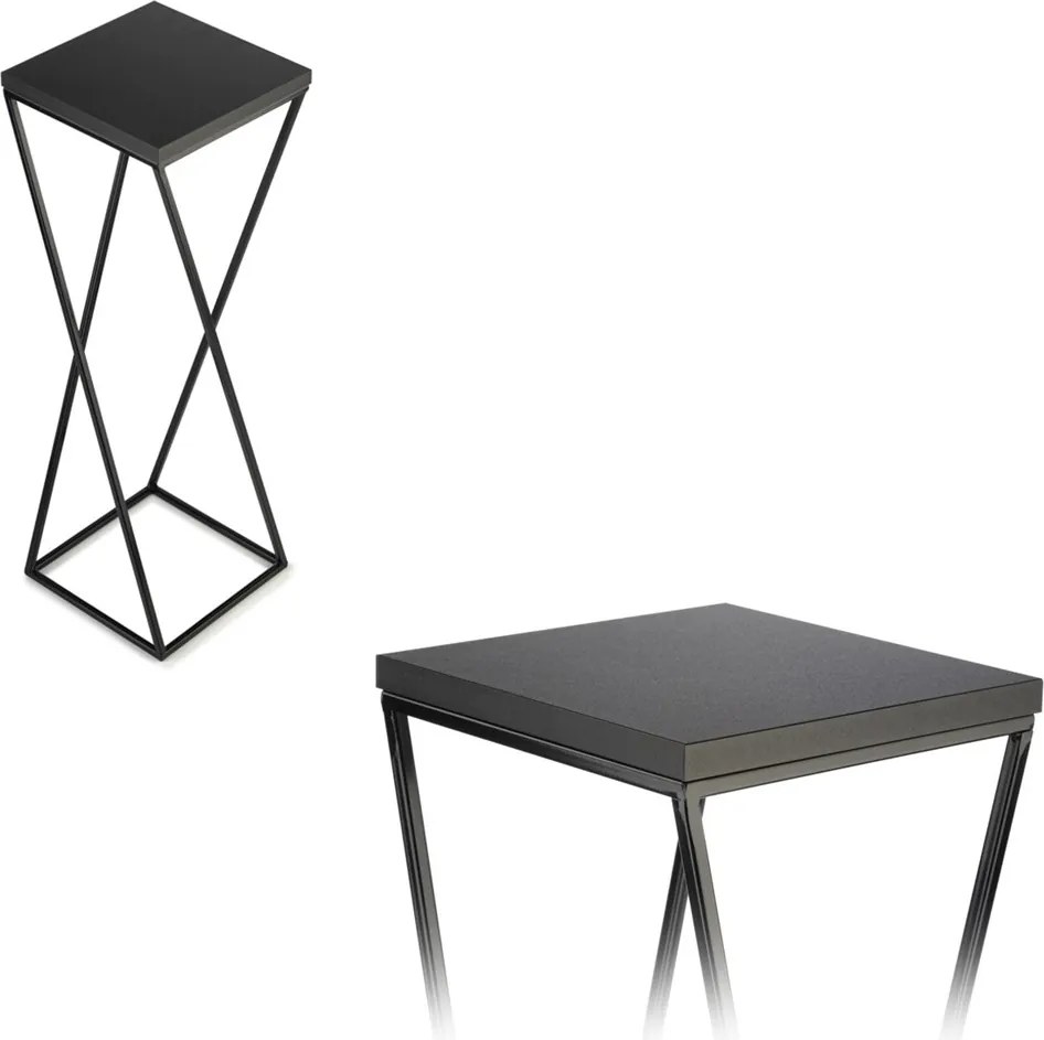 STOJAN NA KVETINÁČ LOFT7 70X24X24 CM ČIERNA