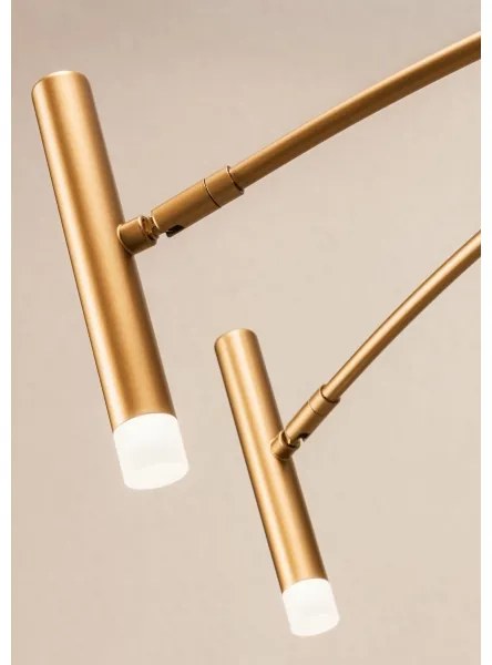 Redo 01-3450 - LED Stmievateľný luster na tyči RAYEN LED/80W/230V CRI 90 zlatá