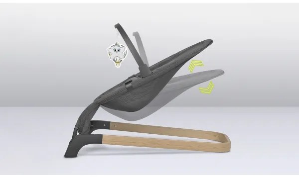 Lionelo - Detská hojdačka JUNE šedá