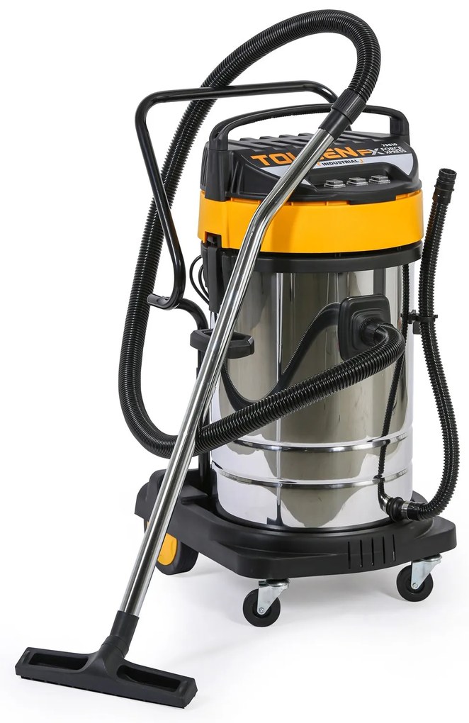 Priemyselný vysávač, suché/mokré sanie, 3000 W, 80 l