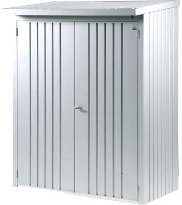 Dverový set pre prístrešok na drevo Biohort Woodstocku 150 strieborný