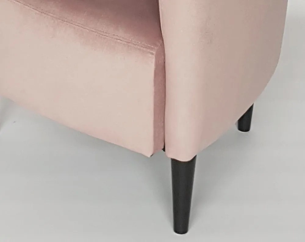 Kreslo Navara, ružová látka