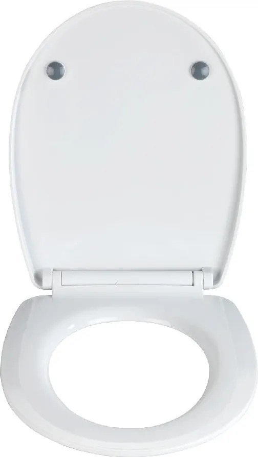 WC sedadlo s vysokým leskom Wenko Curly Heart, 45 × 36,5 cm