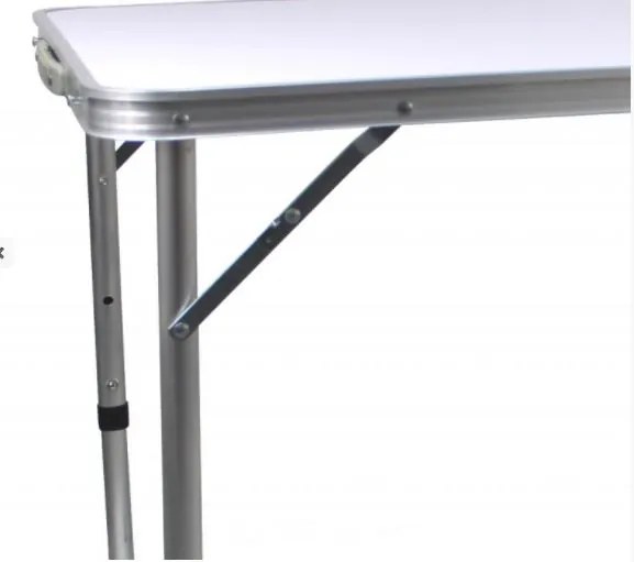Bestent Kempingový stôl 120x60x70cm a 4 stoličky White