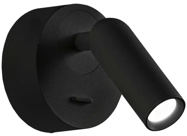 Ideal Lux - LED Nástenné bodové svietidlo BEAN LED/3W/230V CRI 90 čierna