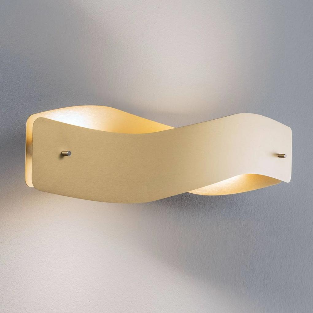Lucande Lian nástenné LED svietidlo v mosadzi